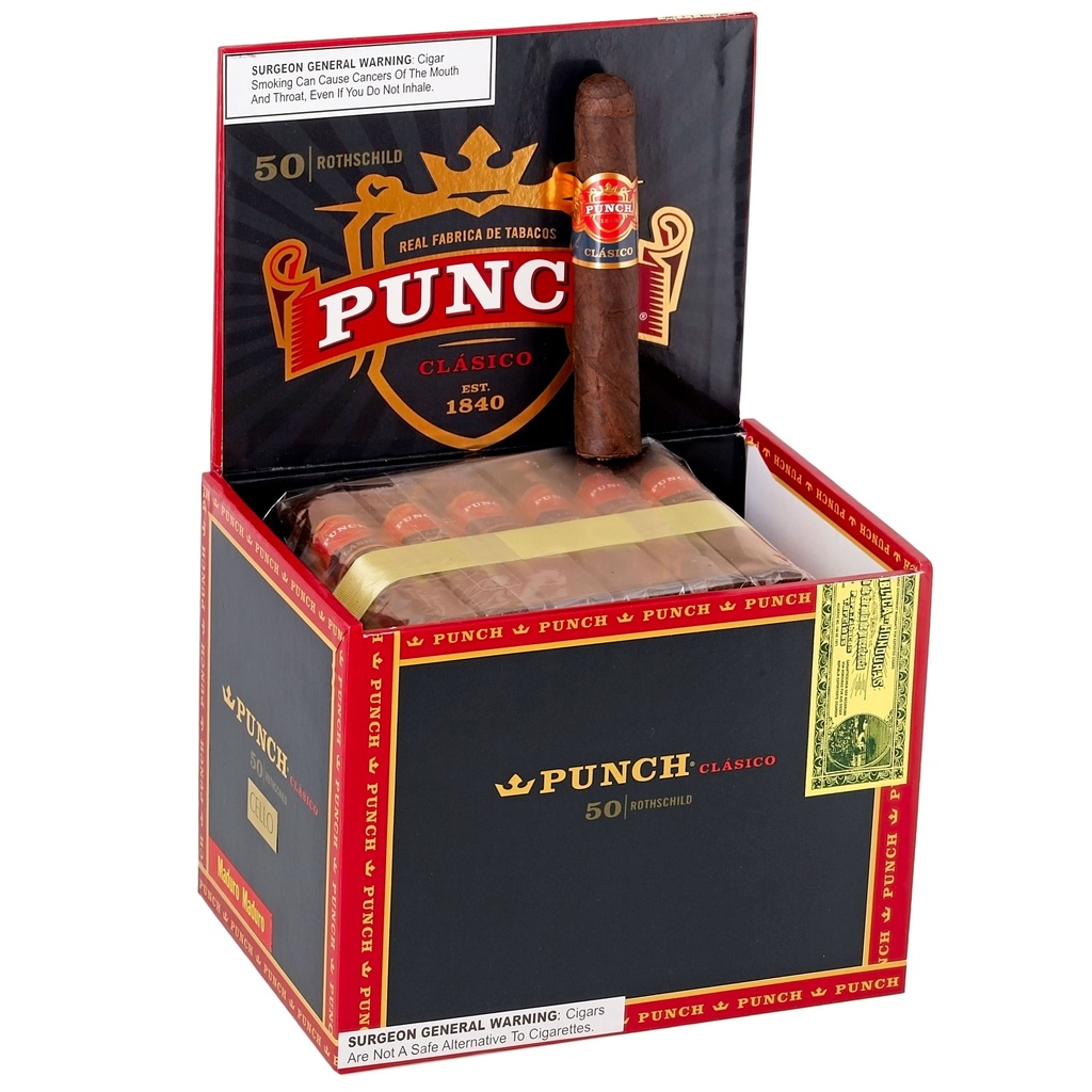 Punch Double Maduro Rothschild 4"1/2 * 50