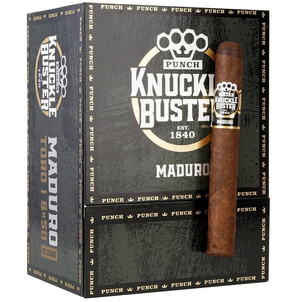 Punch Knuckle Buster Maduro Toro 6" * 50