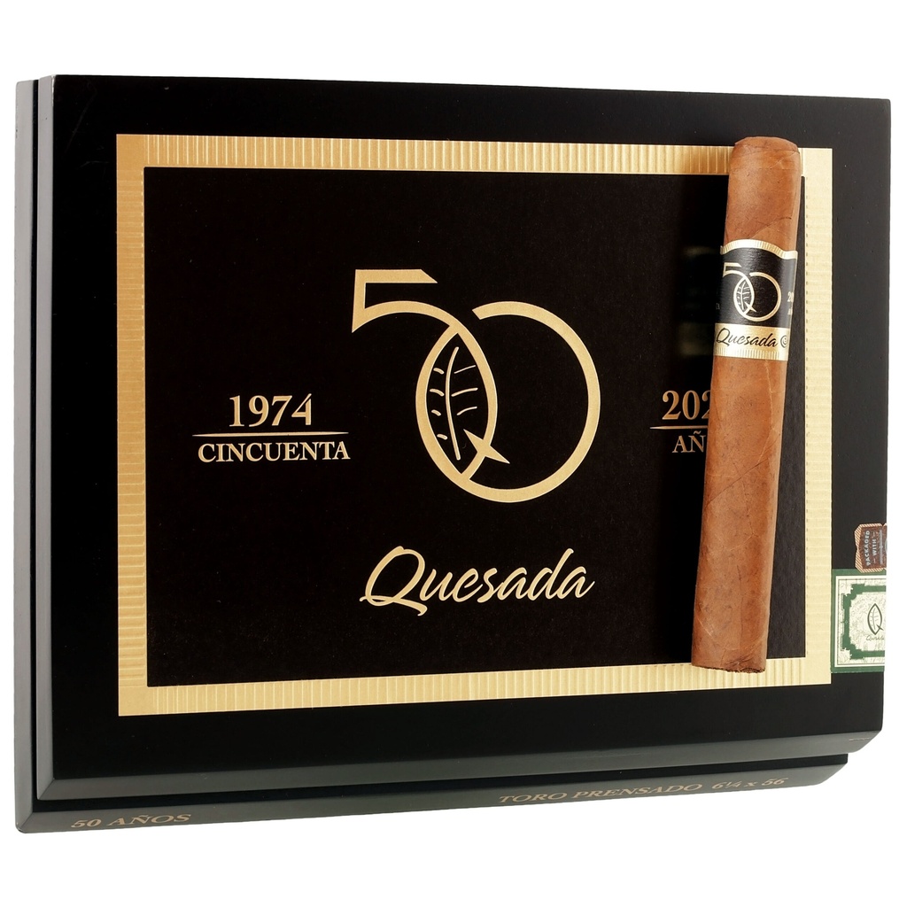 Quesada 50th Anniversary Toro Prensado 6"1/4 * 56