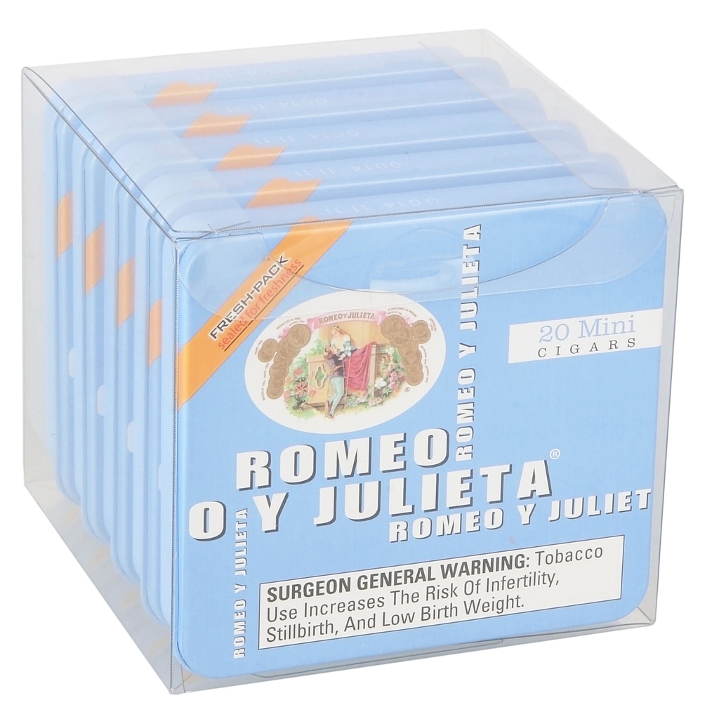 Romeo y Julieta 1875 Mini Mild Blue 2"7/8 * 20