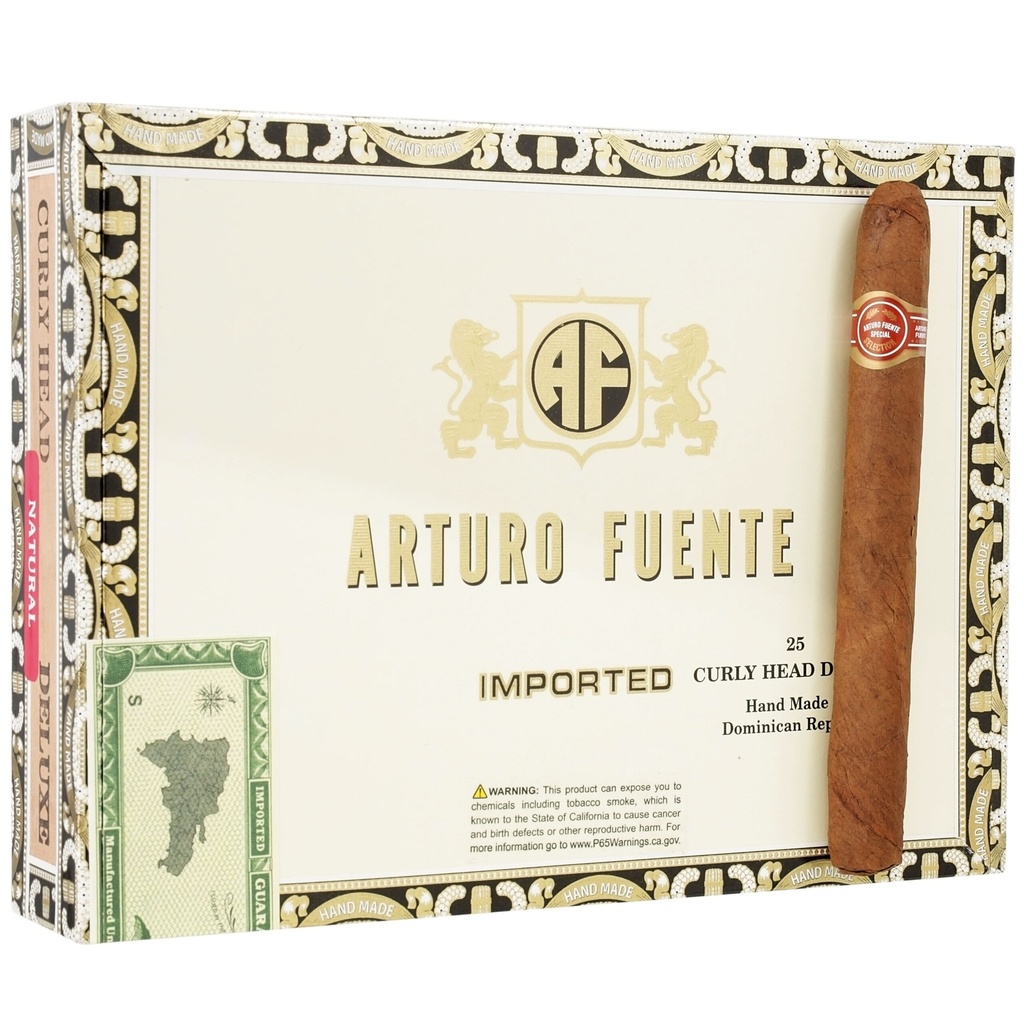 Arturo Fuente Natural Curly Head Deluxe 6"1/2 * 43