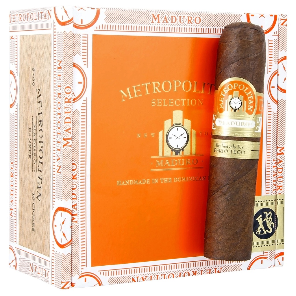 Ferio Tego Metropolitan Maduro Banker 5" * 66