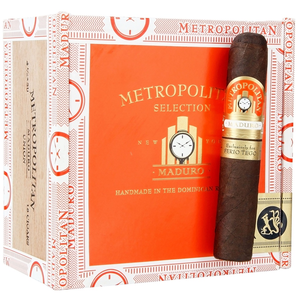 Ferio Tego Metropolitan Maduro Union 4"1/2 * 50