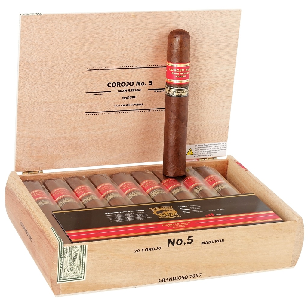 Gran Habano Corojo No. 5 Maduro Grandioso 7" * 70