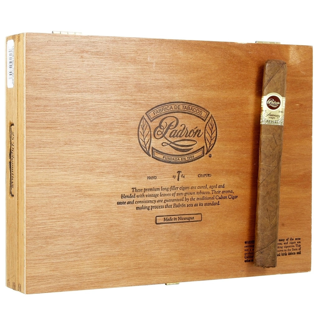 Padron 1964 Anniversary Diplomatico Natural 7" * 50