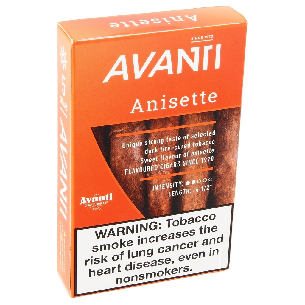 Avanti Anisette Cordial Cigarillos 4"1/2 * 34