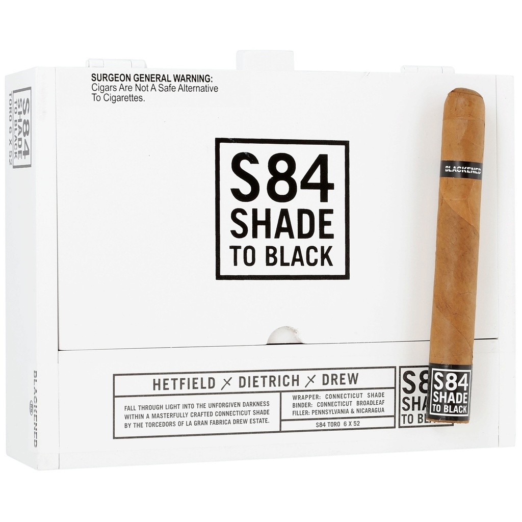 Blackened Cigars by Drew Estate S84 Shade to Black Toro 6" * 52