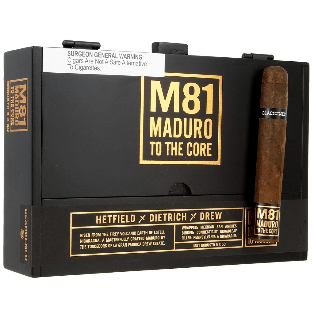 Blackened M81 Cigars by Drew Estate Robusto 5" * 50