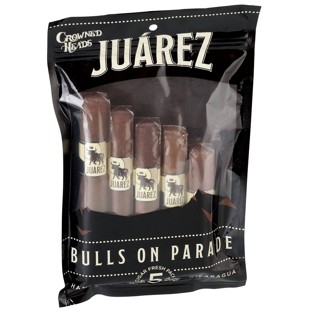 Crowned Heads Juarez Bulls on Parade Fresh Pack 5-Cigar Sampler