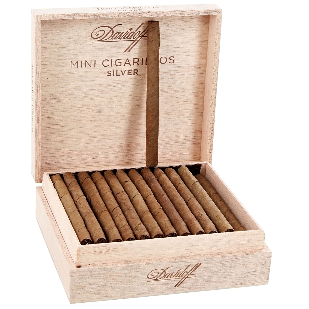 Davidoff Mini Cigarillos Silver 3"1/2 * 20