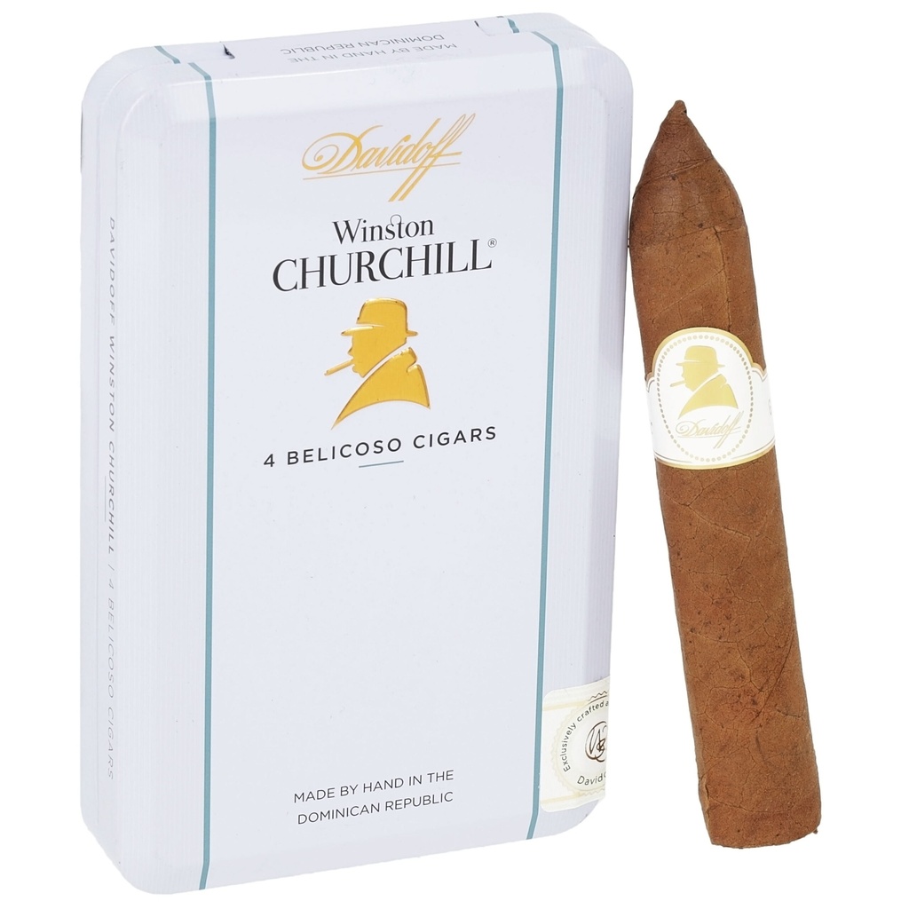 Davidoff Winston Churchill Belicoso 4"1/2 * 46, Pack of 4