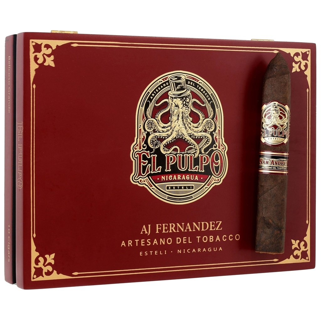 El Pulpo by Artesano del Tobacco Belicoso Grande Box-Pressed 5"3/4 * 58