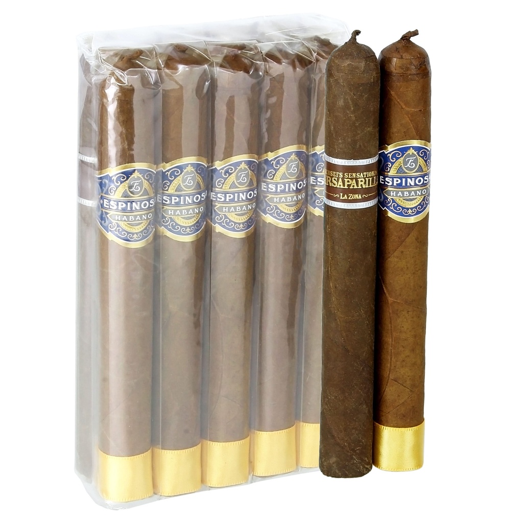 Espinosa Sarsaparilla Short Churchill 6" * 48, 10-Cigar Sampler