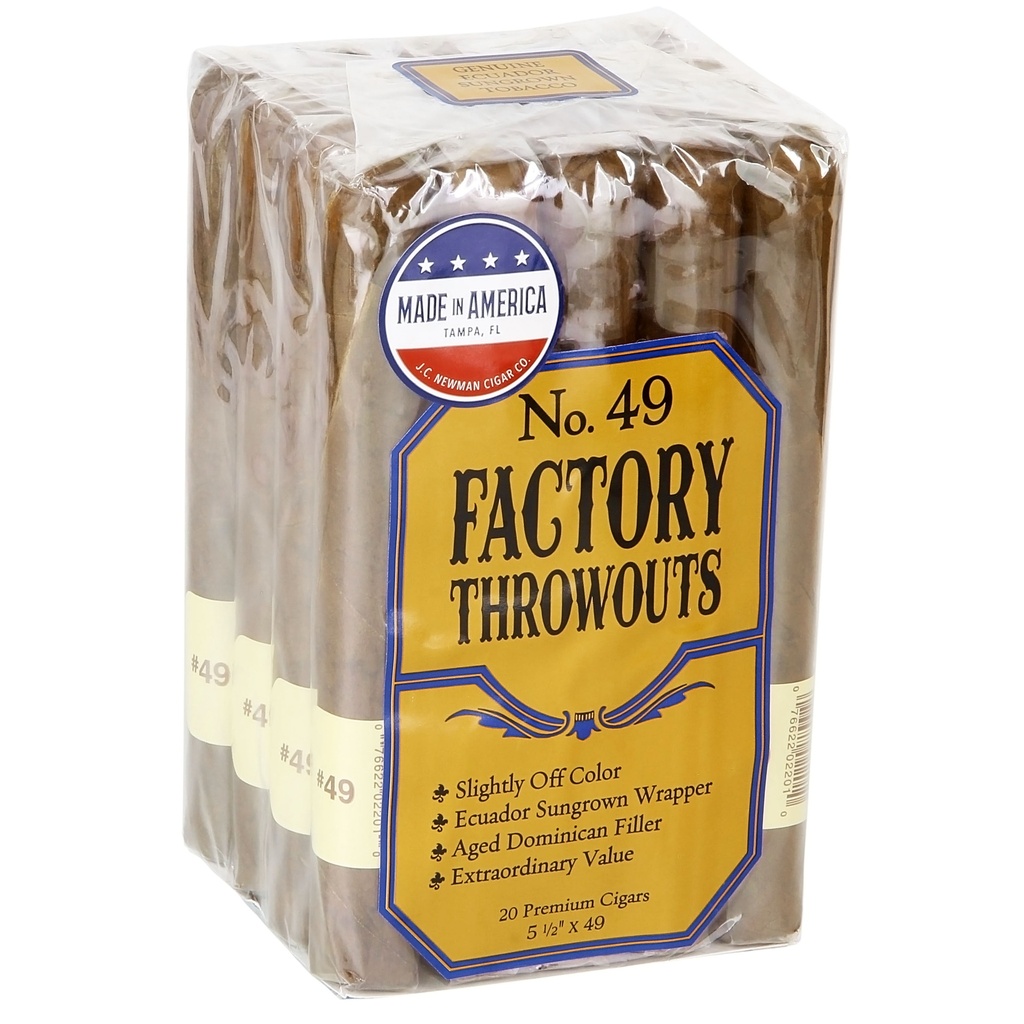 Factory Throwouts #49 Natural 5"1/2 * 49