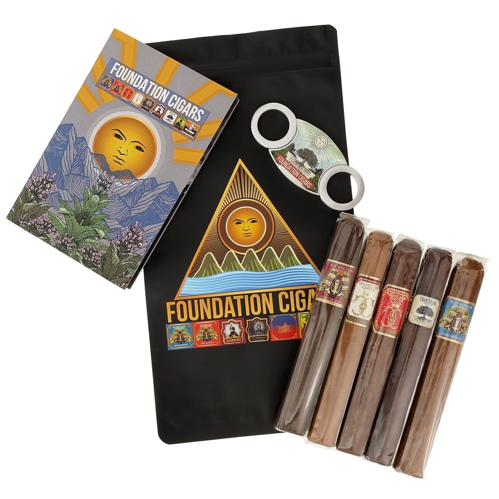 Foundation Premium 5-Cigar Sampler with Cutter