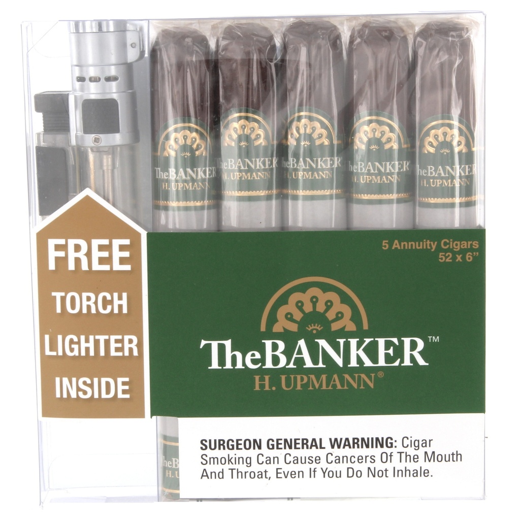 H. Upmann The Banker Annuity 5-Cigar Sampler with Lighter