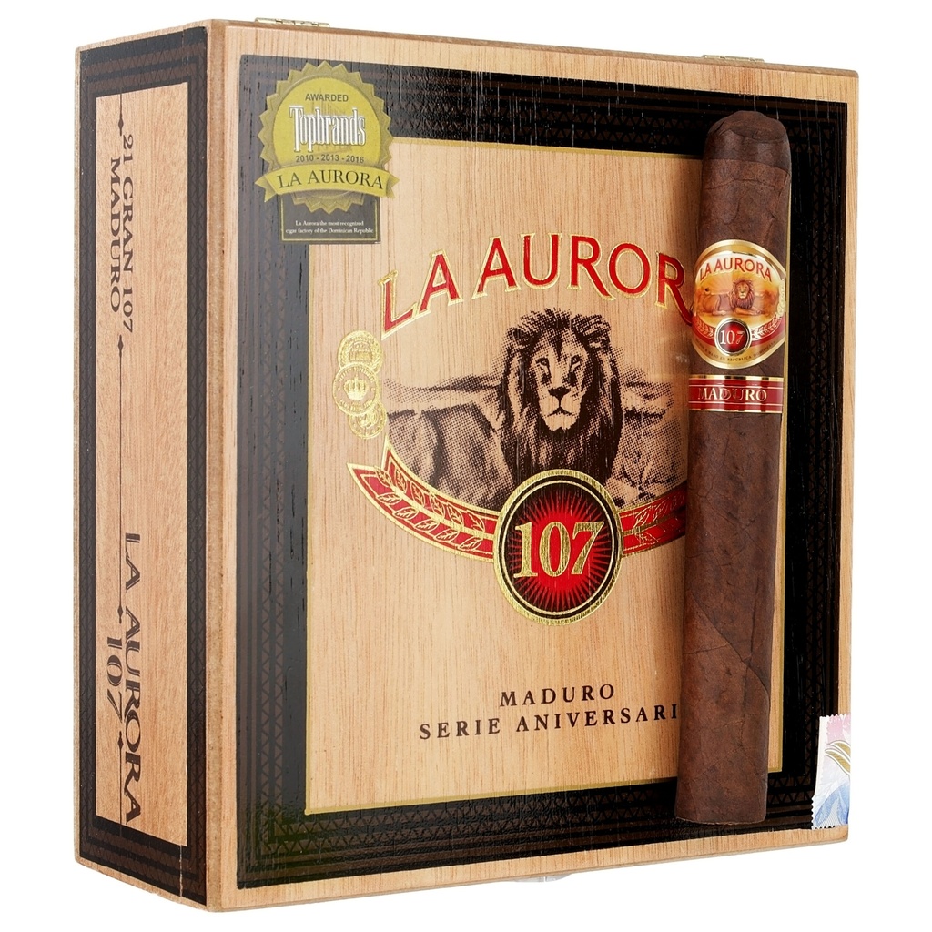 La Aurora 107 Maduro Gran 107 7" * 58