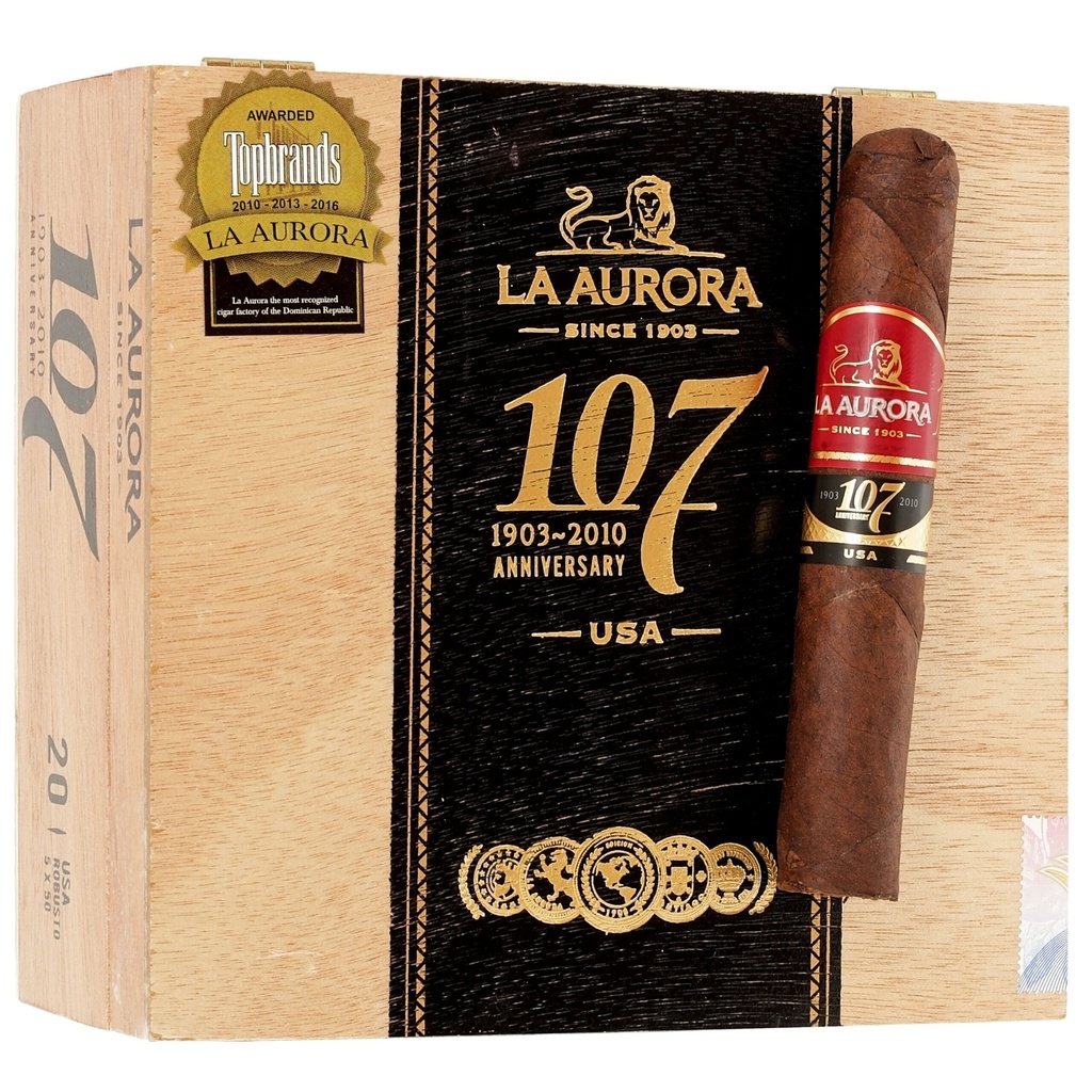 La Aurora 107 Maduro Robusto 5" * 50