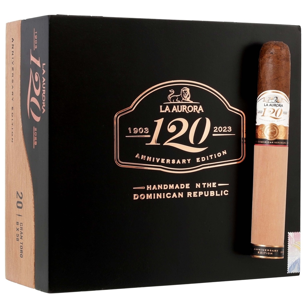 La Aurora 120th Anniversary Gran Toro 6" * 58