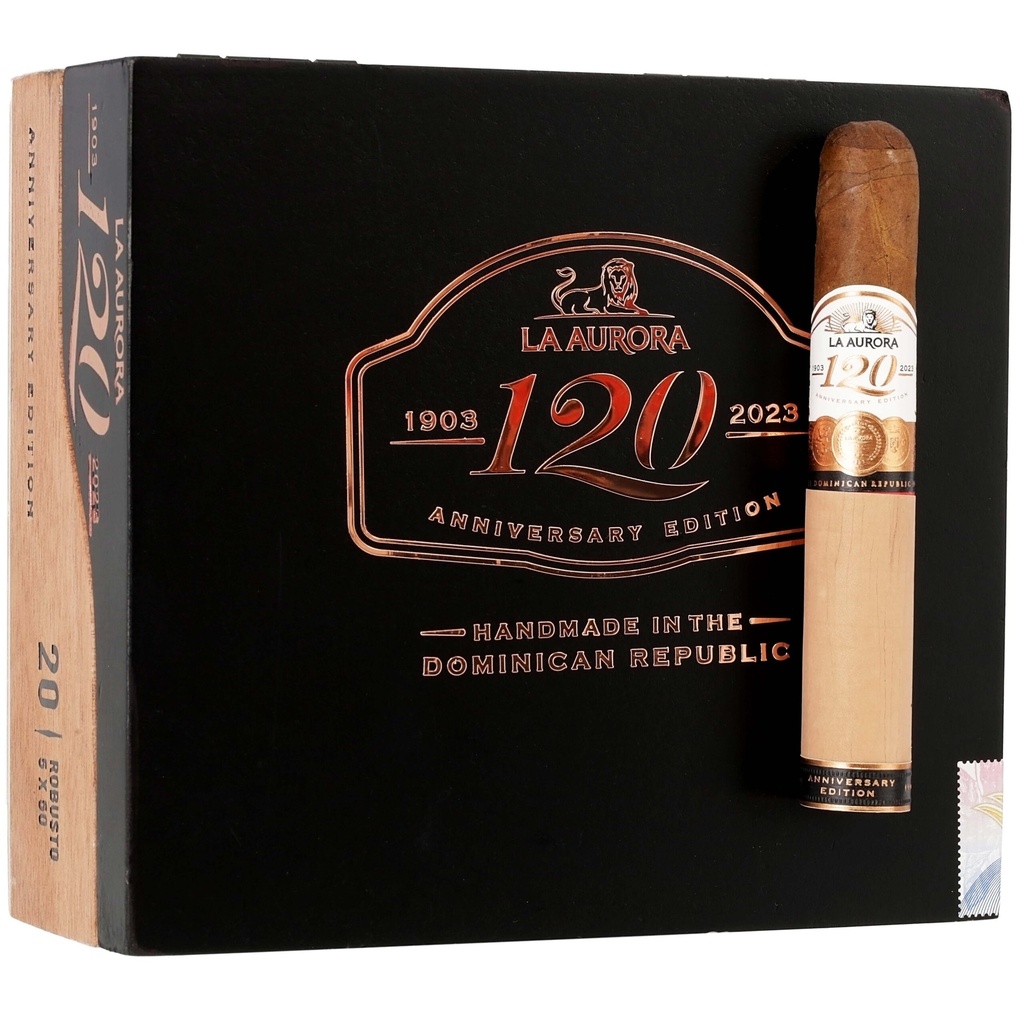 La Aurora 120th Anniversary Robusto 5" * 50