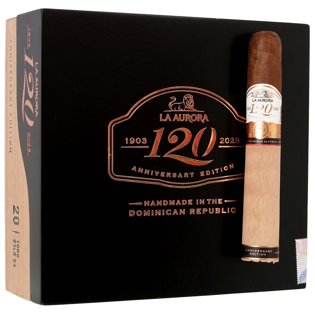 La Aurora 120th Anniversary Toro 5"1/2 * 54