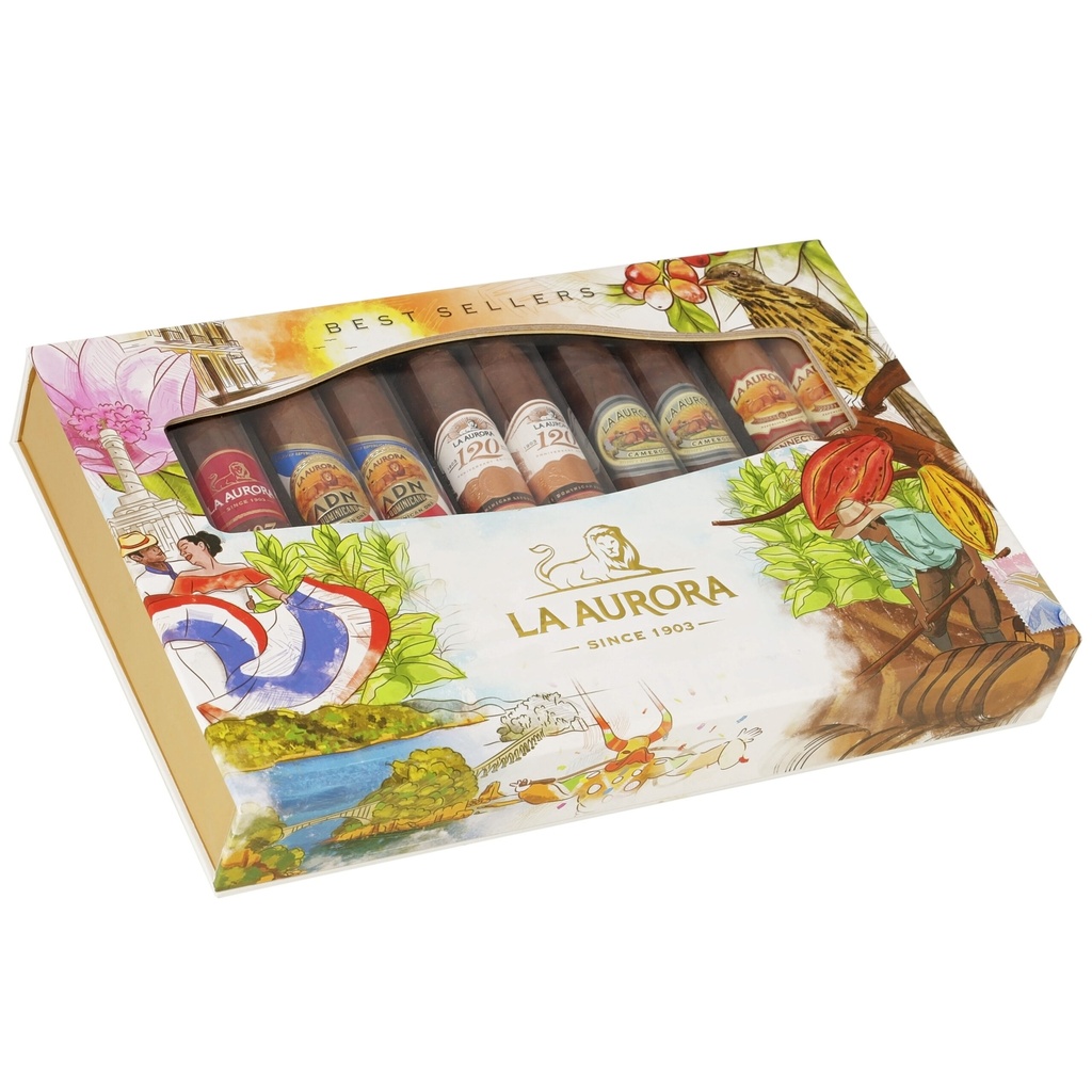 La Aurora Best Sellers USA Toro 10-Cigar Sampler