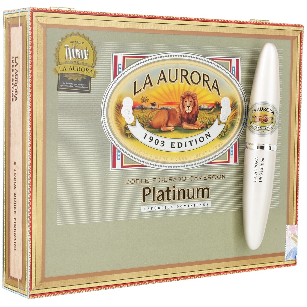 La Aurora Preferidos Cameroon Platinum Tubes 5" * 54