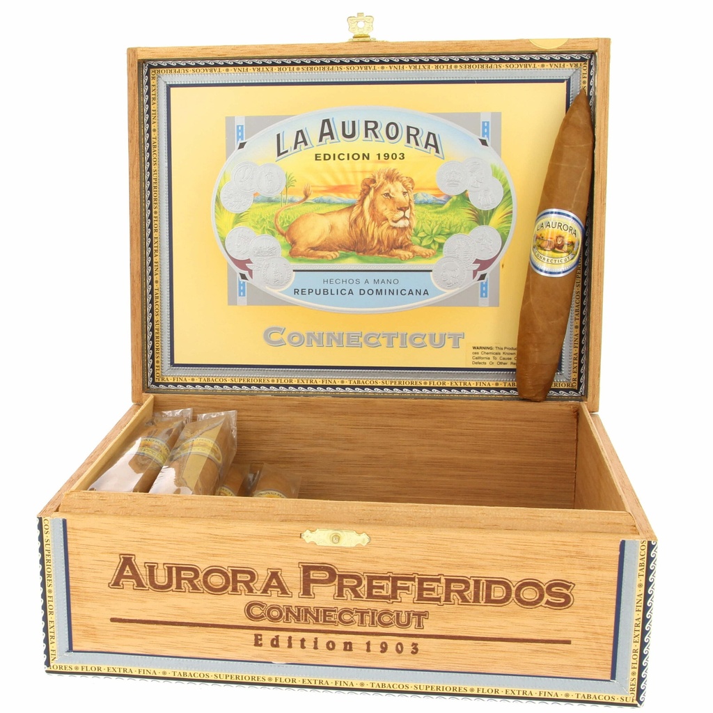 La Aurora Preferidos Connecticut Sapphire No. 1 6" * 58