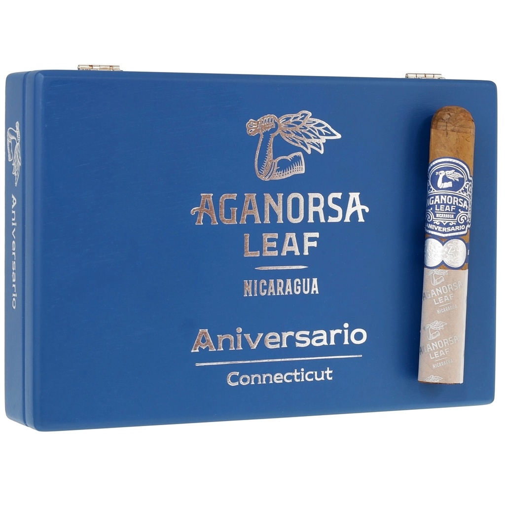 Aganorsa Leaf Aniversario Connecticut Box-Pressed Robusto 5" * 54