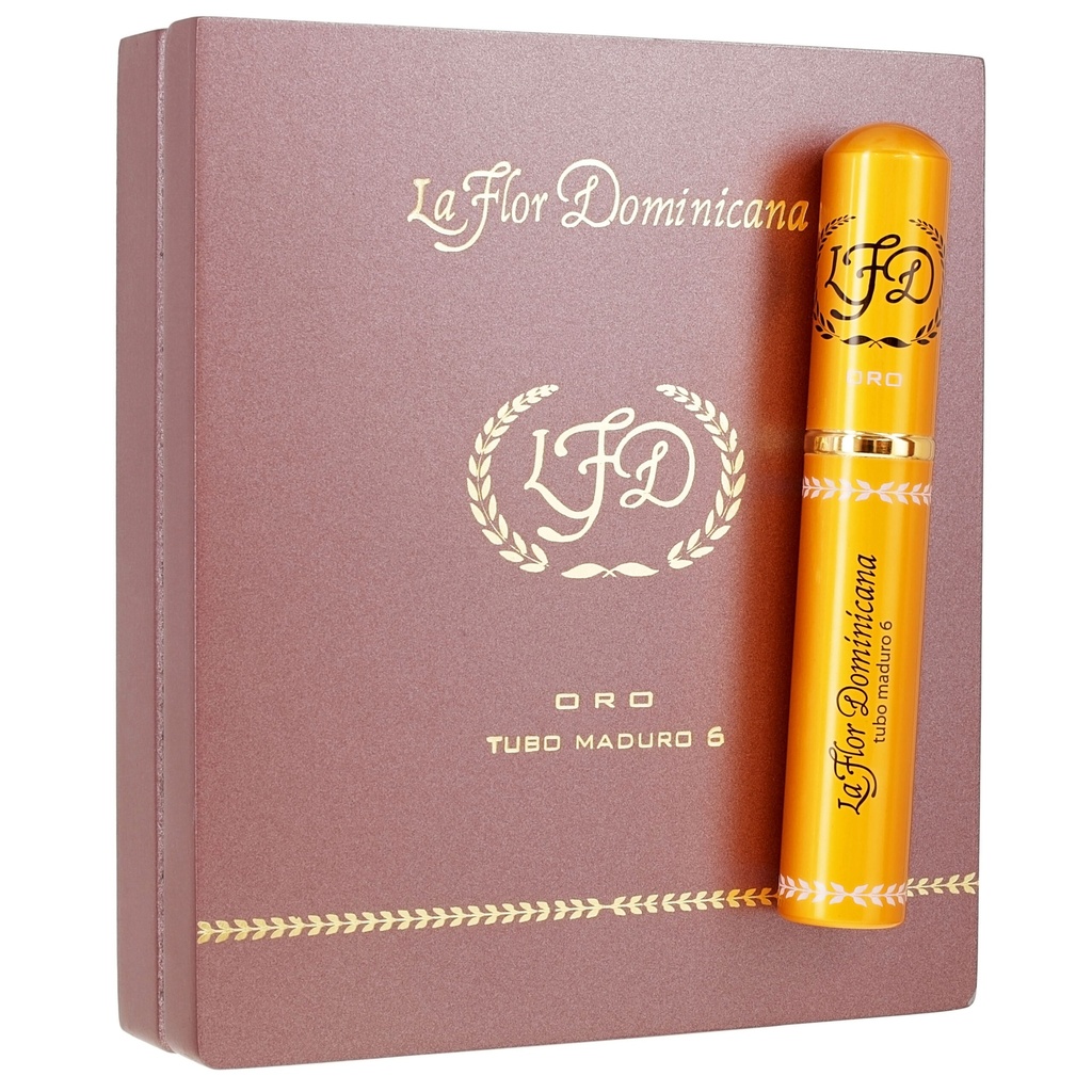 La Flor Dominicana Oro Tubo No. 6 Maduro 6" *54