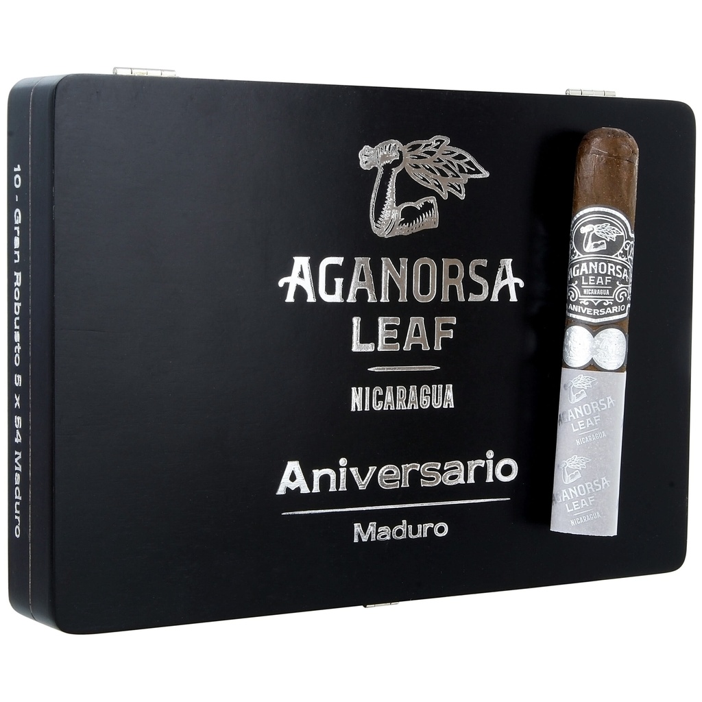 Aganorsa Leaf Aniversario Maduro Gran Robusto 5" * 54