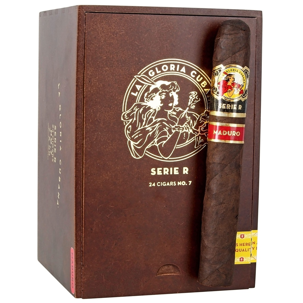 La Gloria Cubana Serie R Maduro No. 7 7" * 58