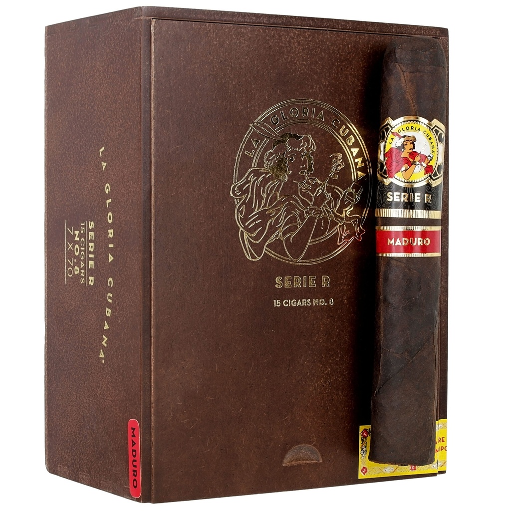 La Gloria Cubana Serie R Maduro No. 8 7" * 70