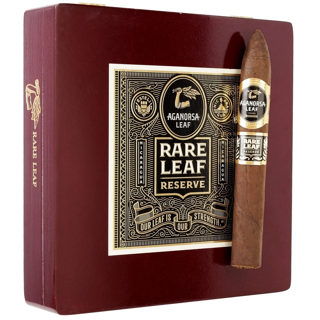 Aganorsa Leaf Rare Leaf Reserve Maduro Torpedo 6" * 52