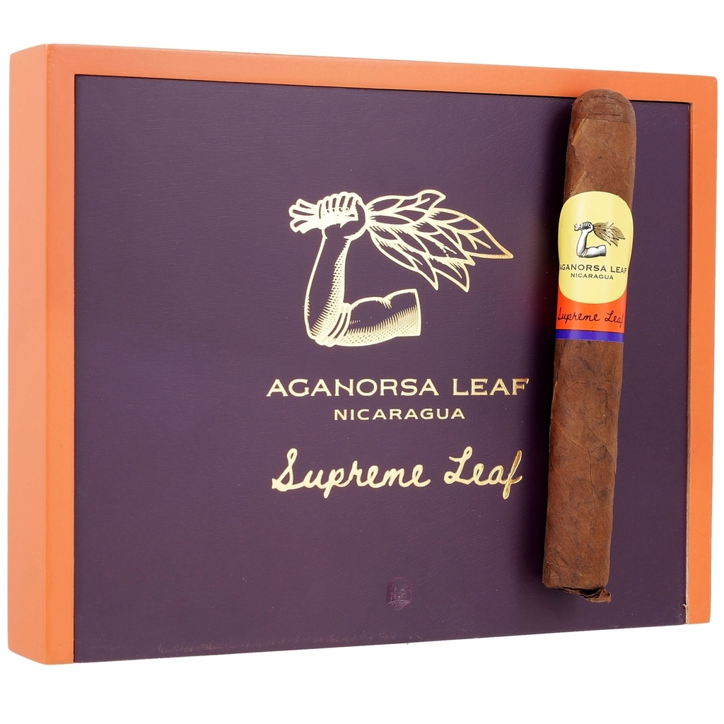 Aganorsa Leaf Supreme Leaf Toro Cabeza Redonda 6" * 52