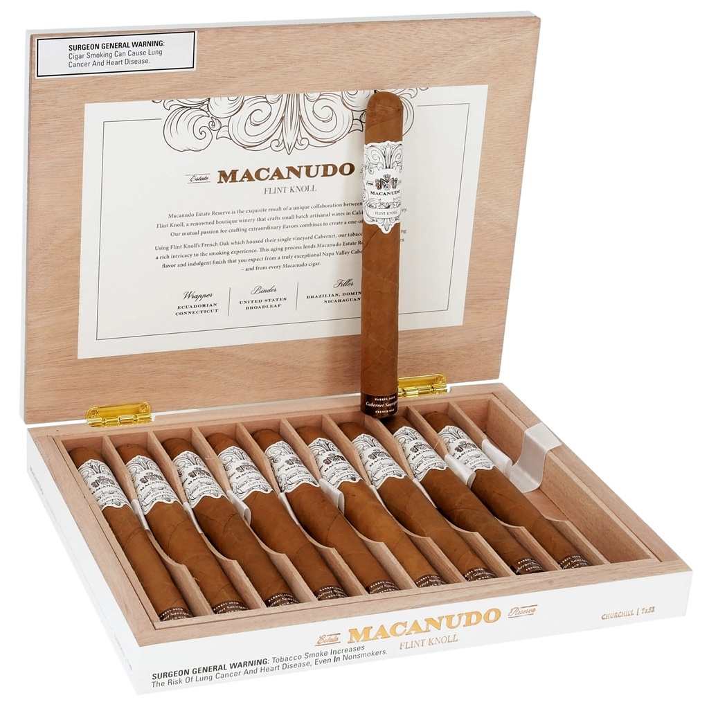 Macanudo Estate Reserve Flint Knoll Churchill 7" * 52