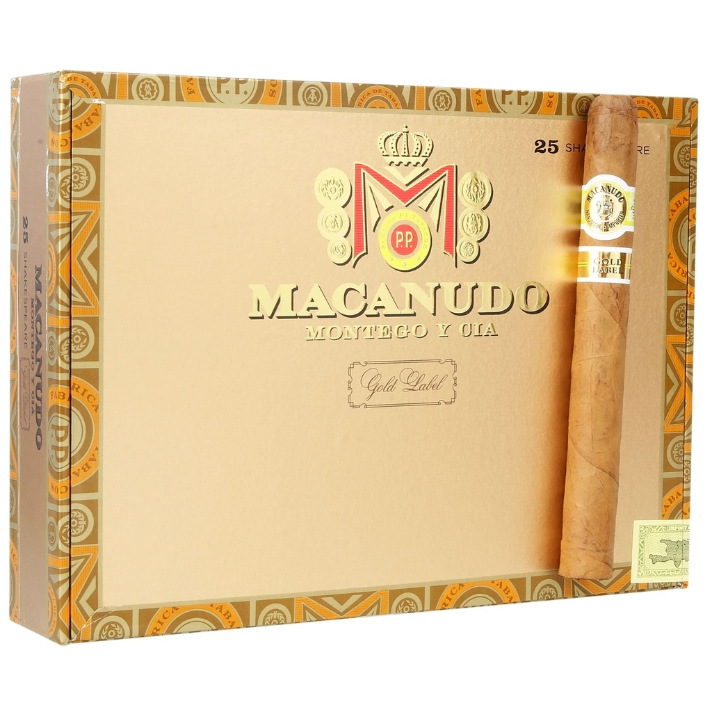 Macanudo Gold Label Shakespeare 6"1/2 * 45