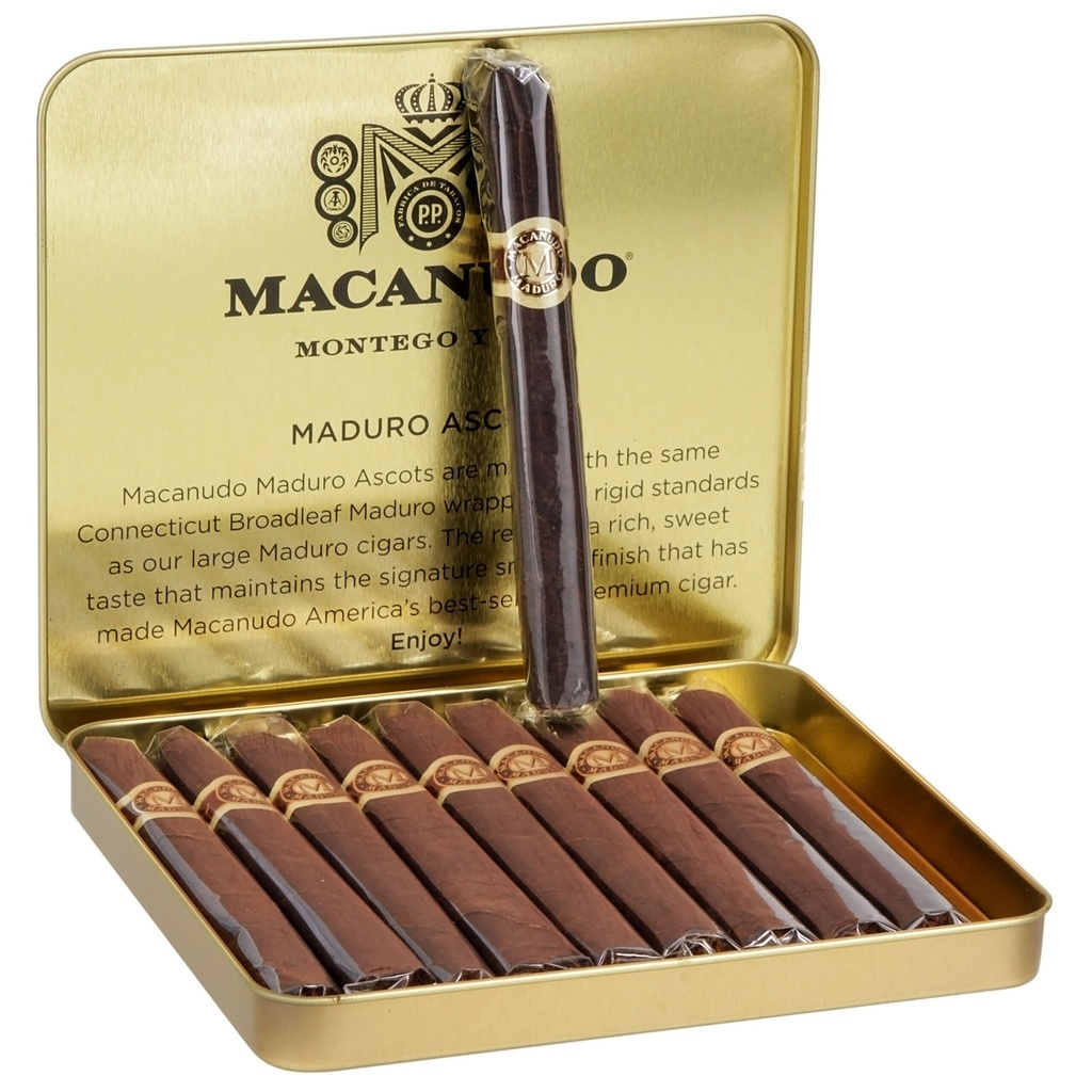 Macanudo Maduro Ascots 4"3/16 * 32