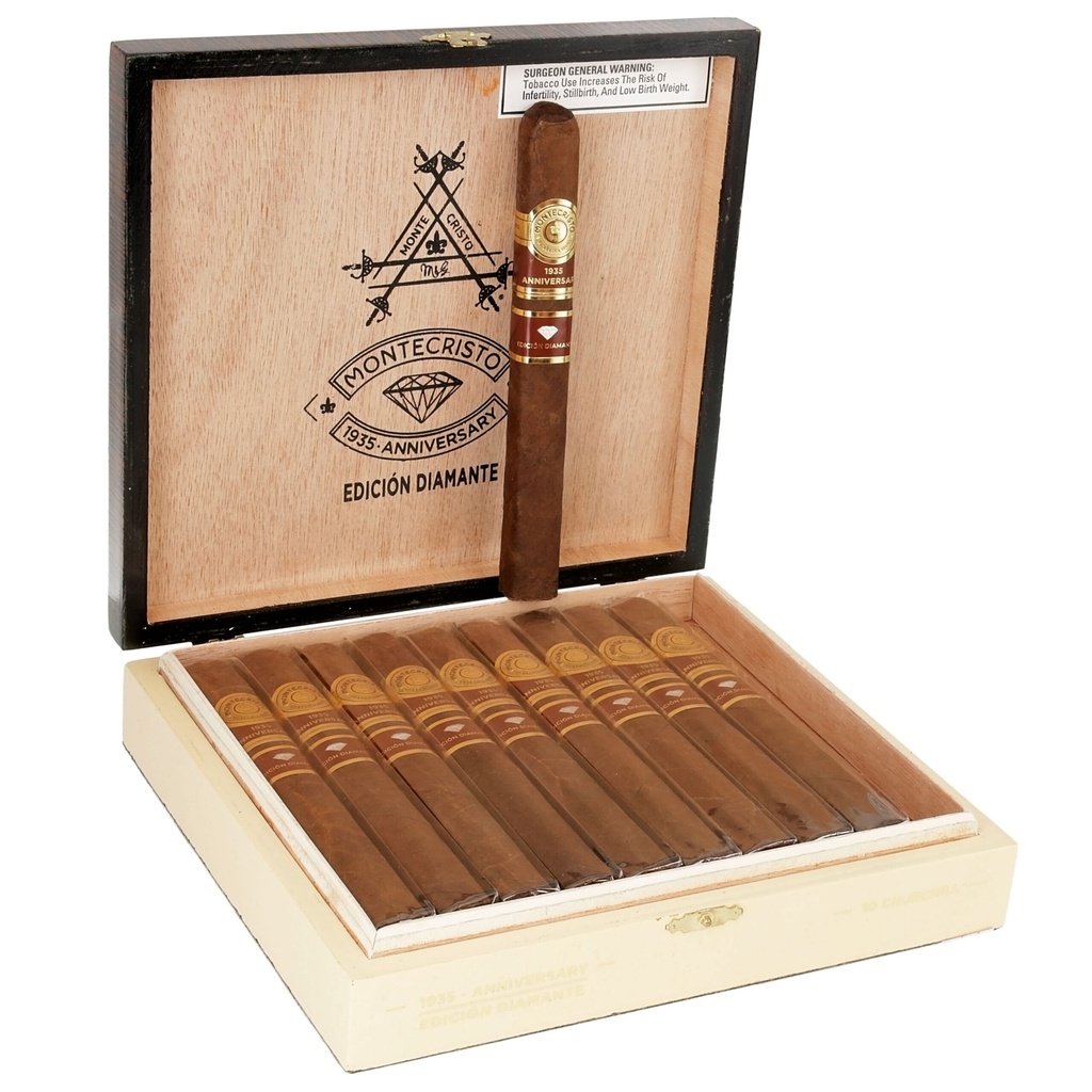 Montecristo 1935 Anniversary Edicion Diamante Churchill 7" * 54