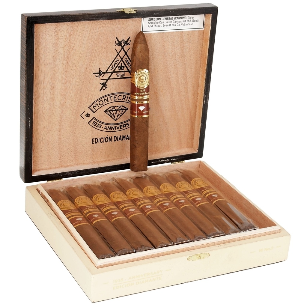 Montecristo 1935 Anniversary Edicion Diamante No. 2 6"1/2 * 56