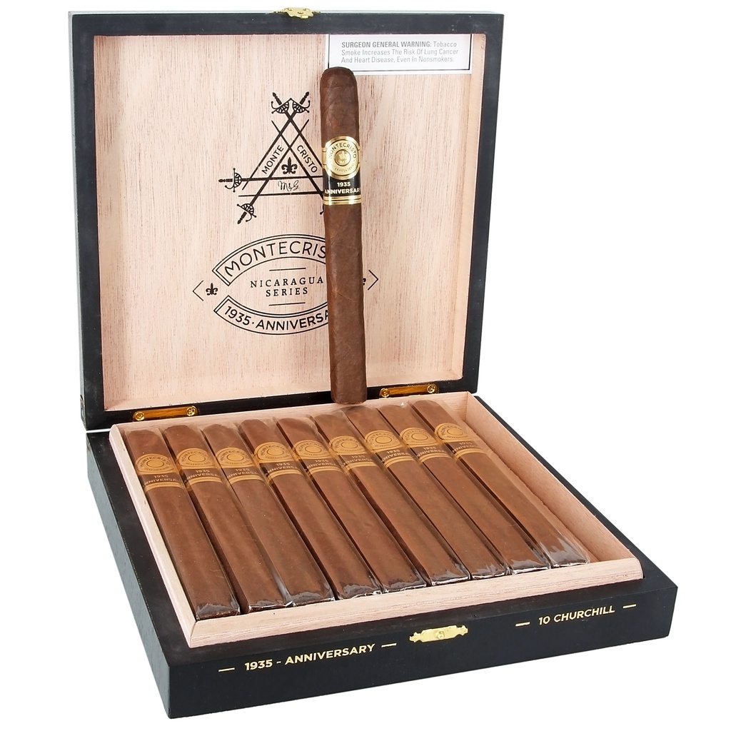 Montecristo 1935 Anniversary Nicaragua Churchill 7" * 52