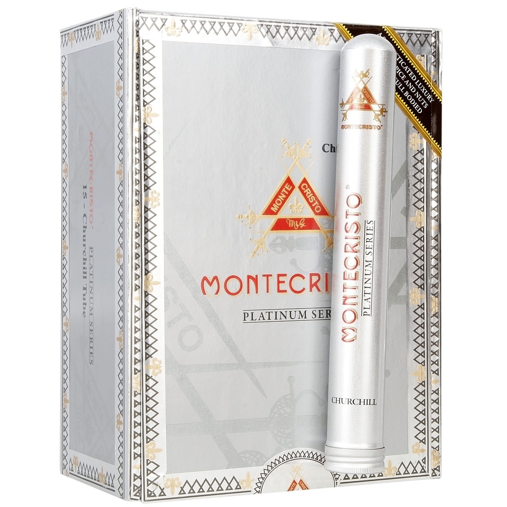 Montecristo Platinum Churchill Tube 7" * 50