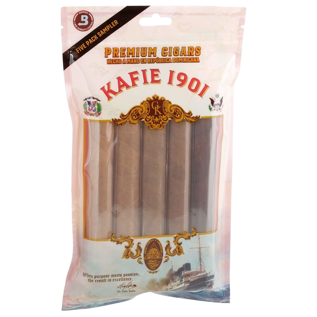 Naked Cigars by Kafie 1901 Toro Fresh 5-Cigar Sampler