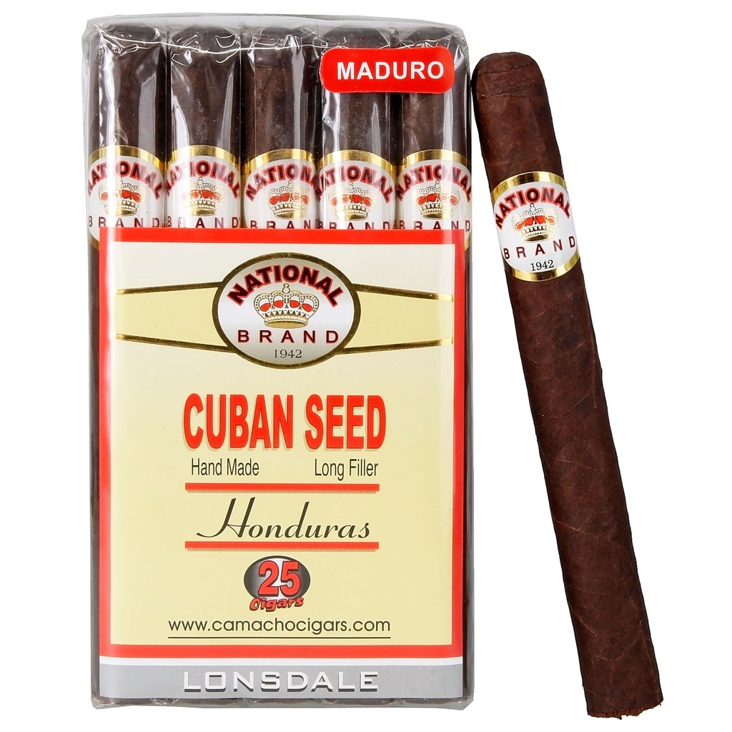 National Brand Cuban Seed Maduro Lonsdale 6" * 43