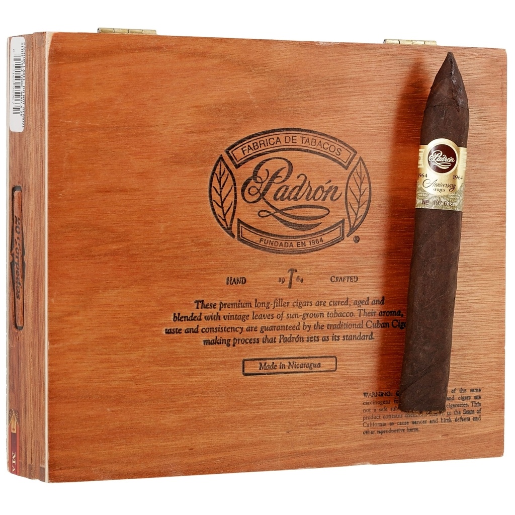 Padron 1964 Anniversary Torpedo Maduro 6" * 52