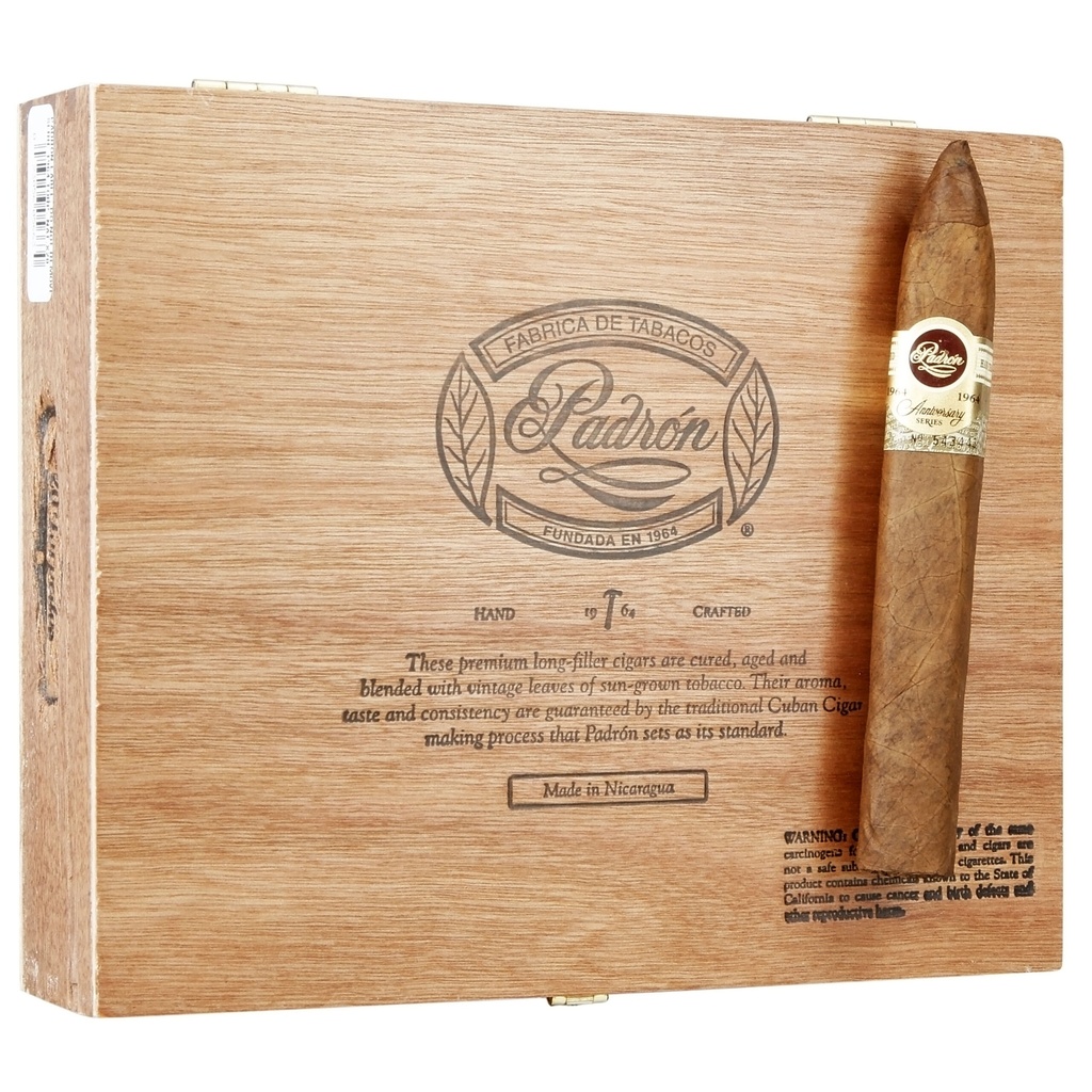 Padron 1964 Anniversary Torpedo Natural 6" * 52