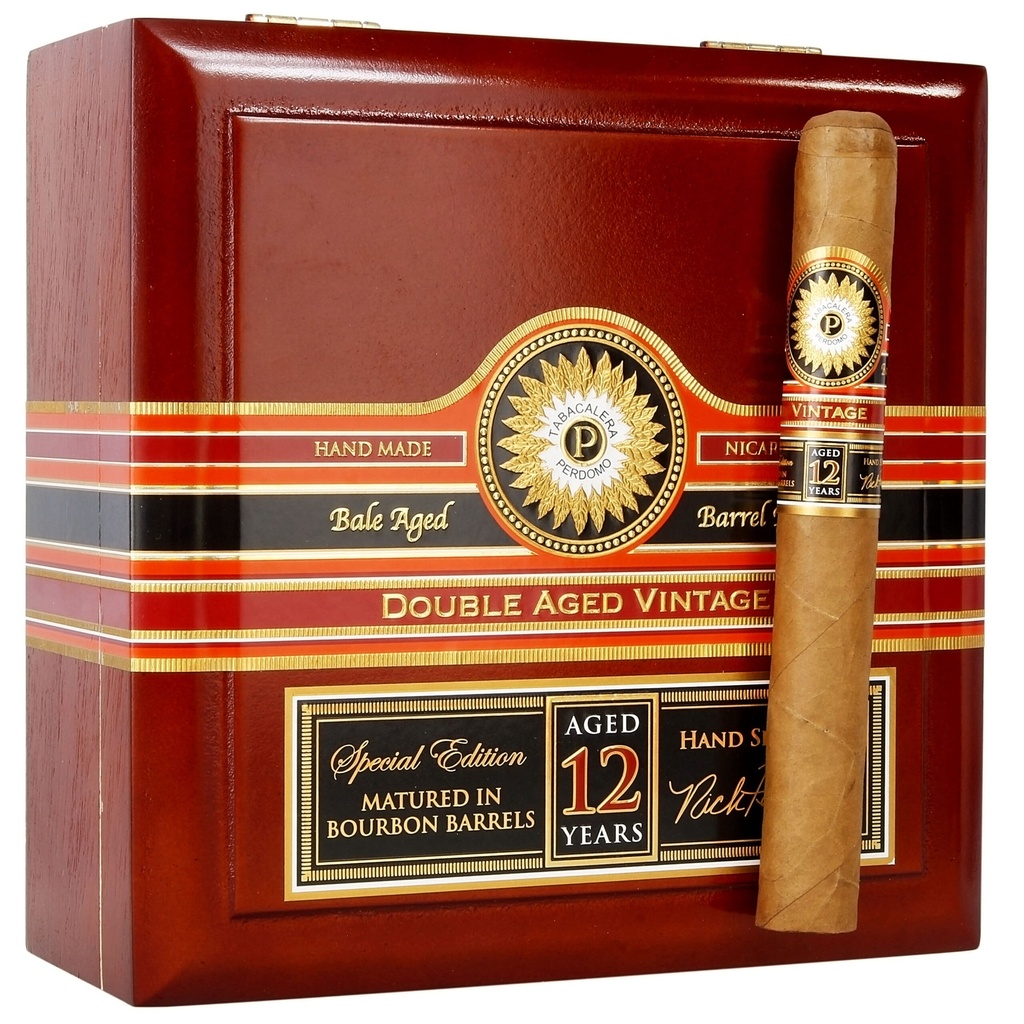 Perdomo Double Aged 12 Year Connecticut Churchill 7" * 56