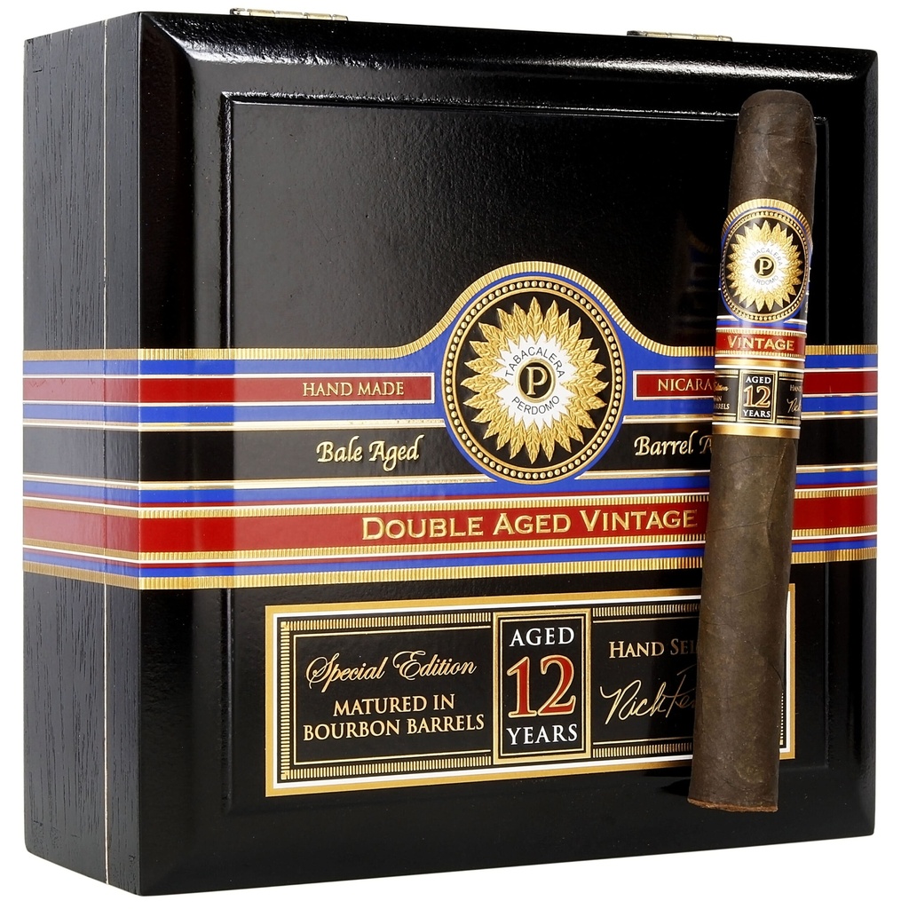 Perdomo Double Aged 12 Year Maduro Churchill 7" * 56