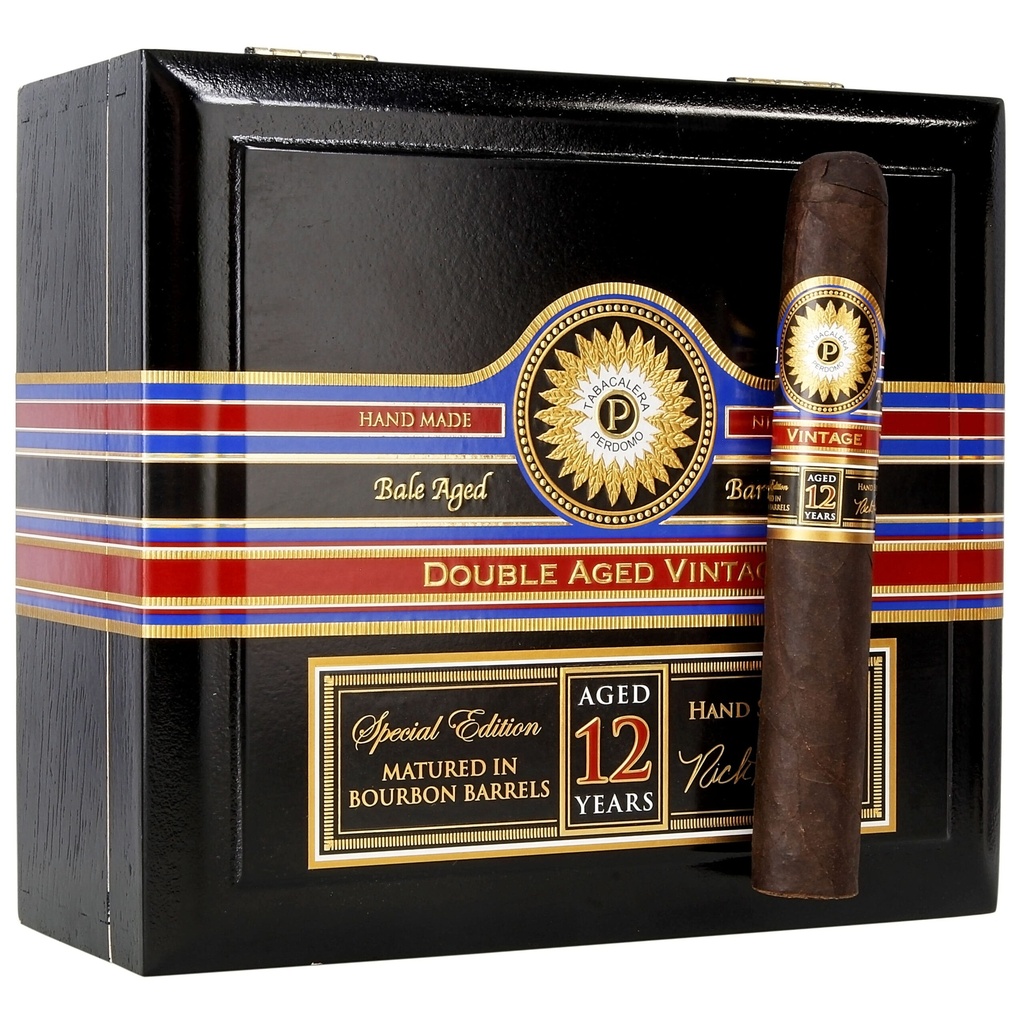 Perdomo Double Aged 12 Year Maduro Gordo Extra 6"1/2 * 60